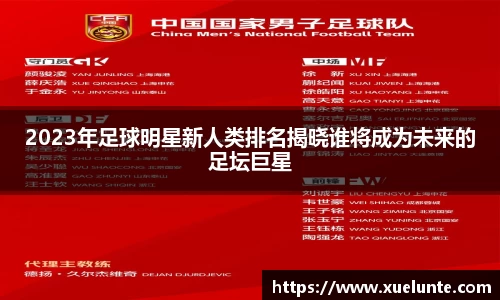 2023年足球明星新人类排名揭晓谁将成为未来的足坛巨星