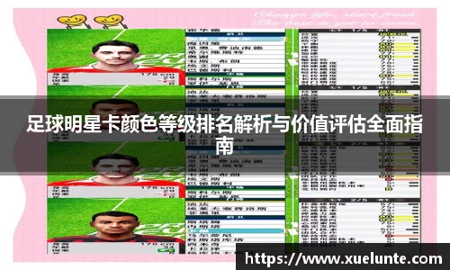 足球明星卡颜色等级排名解析与价值评估全面指南